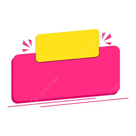 Text Box Clipart Transparent PNG Hd, Pink Color Text Box Banner ...