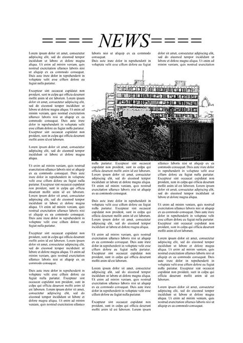 Newspaper page with Lorem Ipsum text Digital Art by Miroslav Nemecek - Pixels