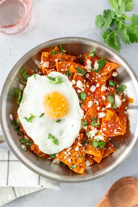 Mexican Chilaquiles Rojos Recipe | Dandk Organizer