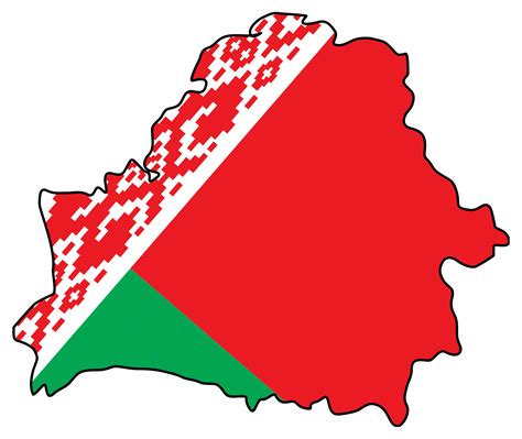 Large flag map of Belarus | Belarus | Europe | Mapslex | World Maps