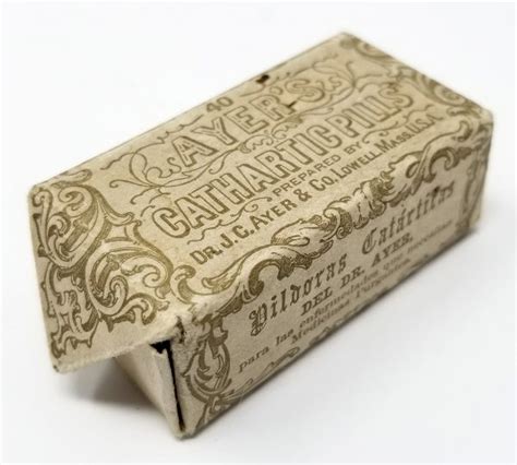 Ayer's Cathartic Pills Sealed Victorian Medicine - Cabinet of Curiosities