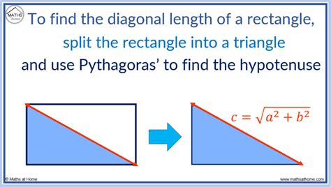 How to Find the Diagonal of a Rectangle – mathsathome.com