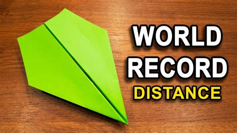 How To Make The WORLD RECORD PAPER AIRPLANE for Distance | Best paper ...