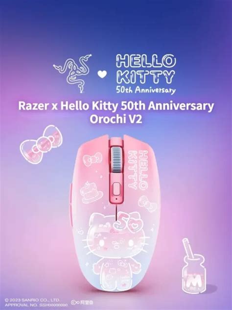 RAZER X SANRIO Hello Kitty Friends 50th Anniversary Orochi V2 Wireless BT Mouse $89.99 - PicClick