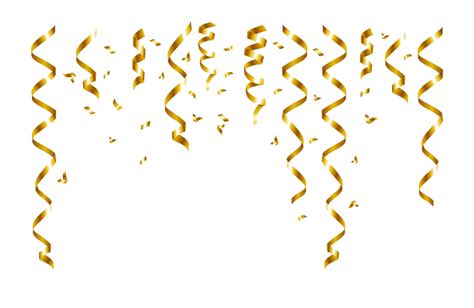 Gold Confetti Transparent Image