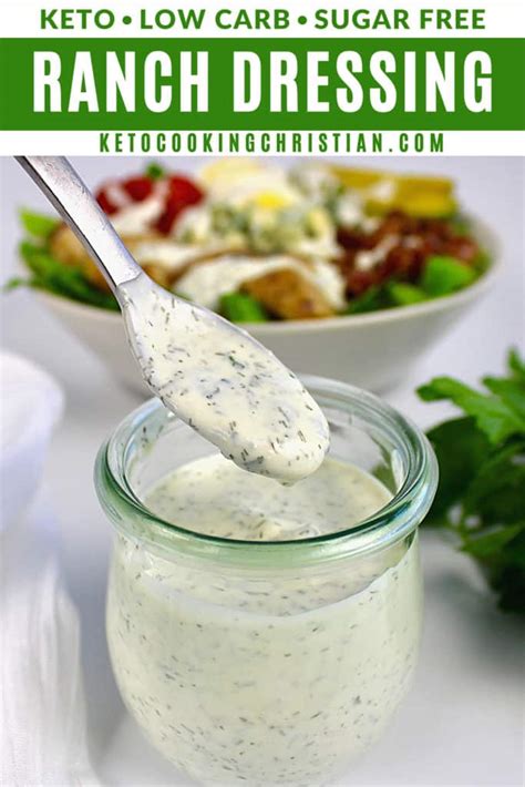 Easy Low Carb Ranch Dressing Recipe 2023 - AtOnce