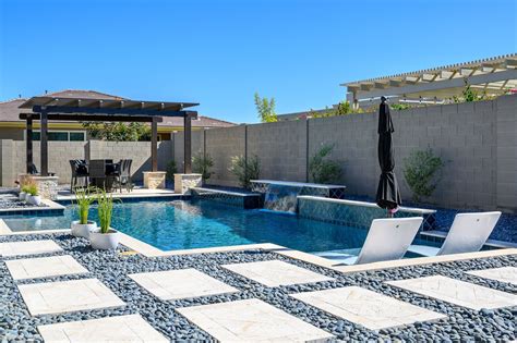 Geometric Swimming Pool Designs — Presidential Pools, Spas & Patio of Arizona Dream Backyard ...