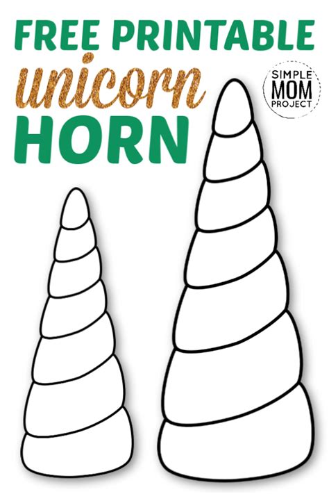 Free Printable Unicorn Horn And Ears Template