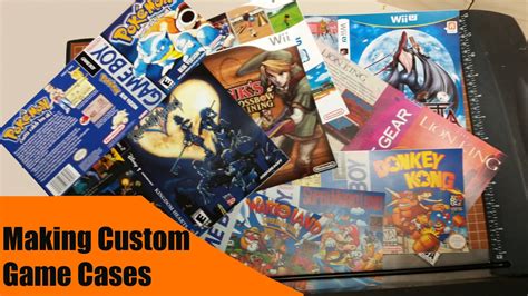 How to Make Custom Game Cases - YouTube