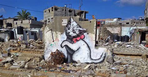 Banksy Secretly Gets Into Gaza To Create Controversial Street Art ...