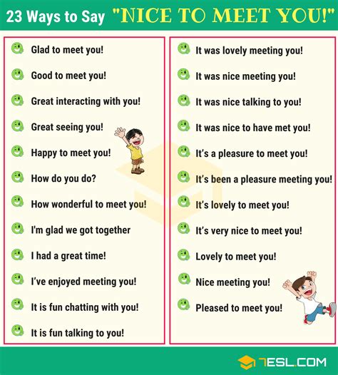 27 Ways to Say “Nice to Meet You” in Speaking & Writing