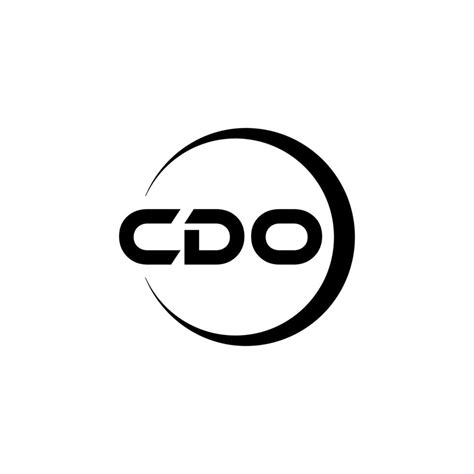 cdo letra logo diseño en ilustración. vector logo, caligrafía diseños ...