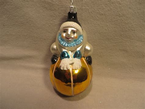 Vintage Christopher Radko Blown Glass Christmas Ornament Roly Poly Clown - Etsy