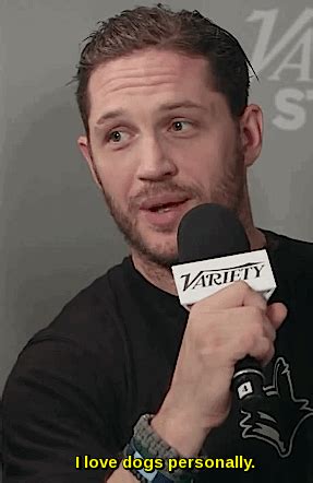 In a single interview, Tom Hardy used the word “dog” or “dogs” 62 times. - Tumblr Pics