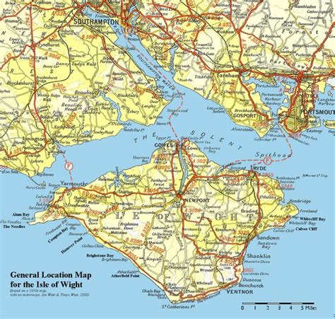 Isle of Wight Map - Isle of Wight United Kingdom • mappery