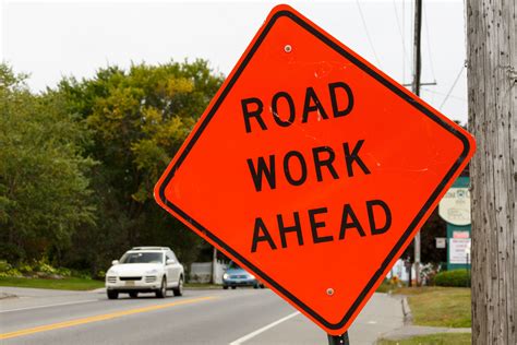 Road Work Ahead Free Stock Photo - Public Domain Pictures