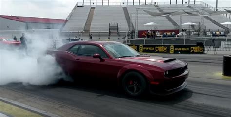 Watch the 2018 Dodge Demon Attack the Track - DodgeForum.com