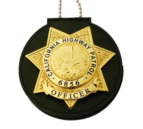 US CHP Officer California Highway Patrol Badge Replica Movie Props Wit ...