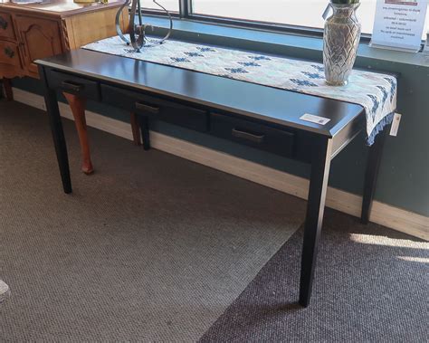 Black Desk with Drawer | New England Home Furniture Consignment