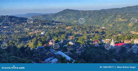 Indian State of Assam. Beautiful Village in Mountain Stock Image ...