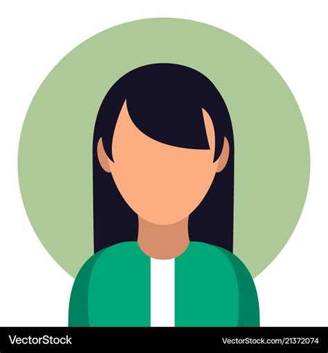 Woman avatar profile Royalty Free Vector Image