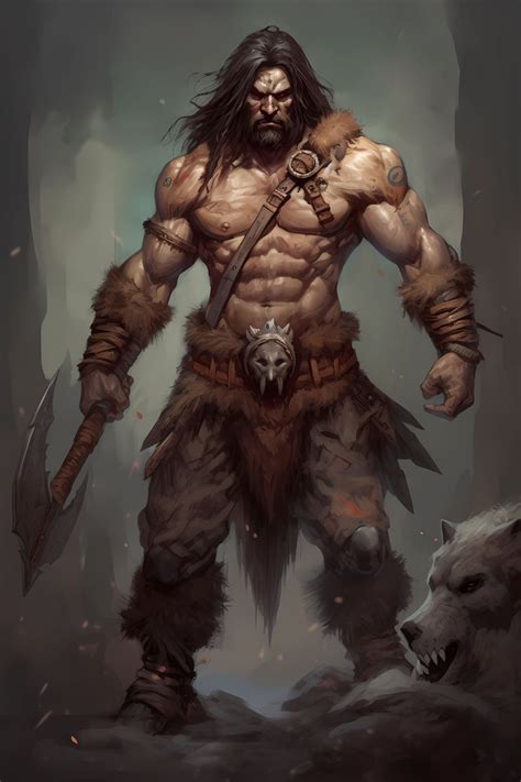 100 Barbarian Character Art Portraits for Dungeons & Dragons and Other Rpgs Makes a Great Gift ...