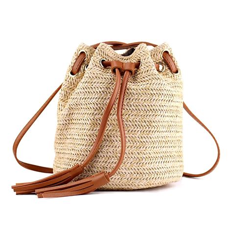 Aliexpress.com : Buy Shoulder Bag Ladies Fabric Summer Beach Bags With Tassels Weaving Crossbody ...