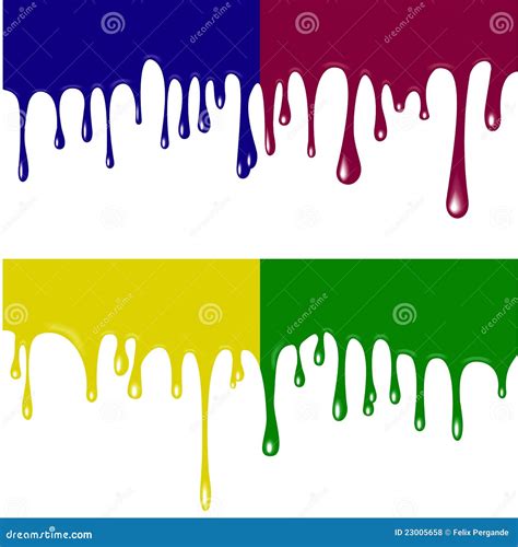 Paint dripping stock vector. Illustration of craft, drop - 23005658