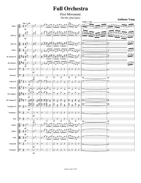 Full Orchestra Sheet music for Piano, Trombone, Tuba, Flute & more ...