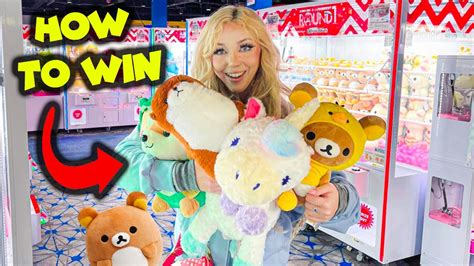 How to WIN Arcade Claw Machines!! (*SO MANY PRIZES!*) - YouTube