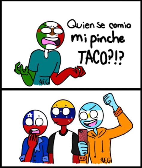 Countryhumans | Mexico, Chile, Venezuela e Argentina | Memes divertidos, Avengers divertidos ...