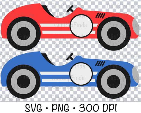 Retro Vintage Race Cars SVG PNG Instant Digital Download - Etsy