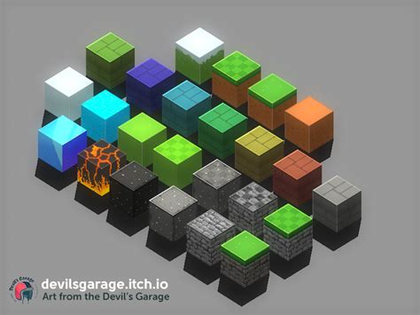 Free Low Poly Game Asset - 3D Blocks | OpenGameArt.org