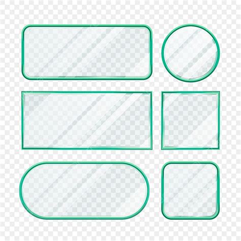 Transparent Glass Plates Vector Design Images, Transparent Glass ...