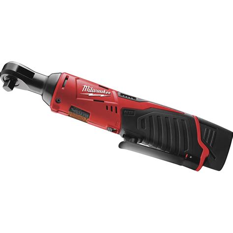 FREE SHIPPING — Milwaukee M12 Cordless Electric 3/8in. Ratchet Kit — With 1 Battery, 12 Volt ...