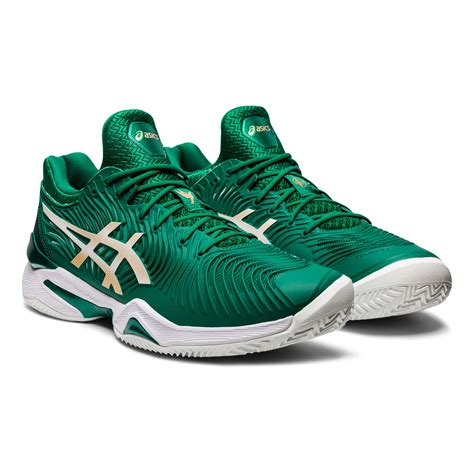 Buy ASICS Court FF Novak Clay Court Shoe Men Dark Green, Gold online | Tennis Point UK