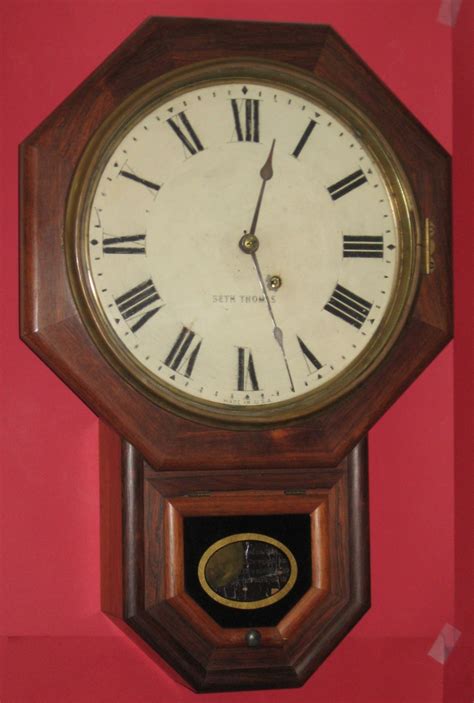 Seth Thomas Rosewood Drop Octagon (Schoolhouse) Clock – ClockInfo.com