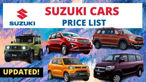 Suzuki Cars Price List in Philippines | Brand New and Second Hand | 2020 Updated - YouTube