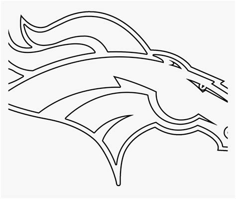 Denver Broncos Sketch, HD Png Download - kindpng