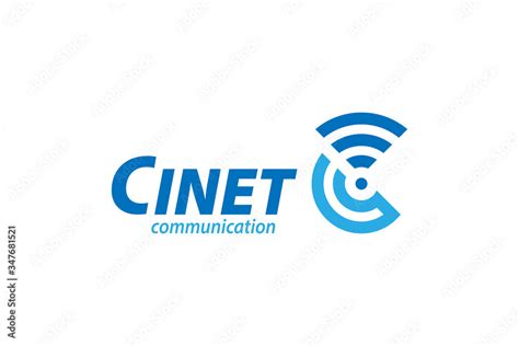 C letter logo design for communication, technology, telecommunication ...