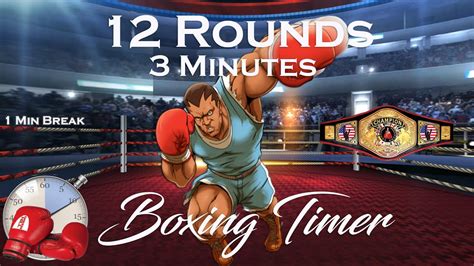 12 Round Boxing Workout Challenge / Training Timer - 12 Rounds- 3 ...