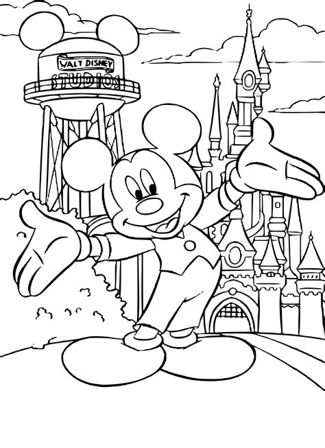 Coloriage Disneyland À Imprimer Sur Coloriages à Dessin Walt Disney À ...