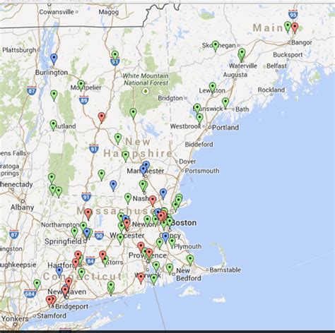 New England College Campus Map - Map