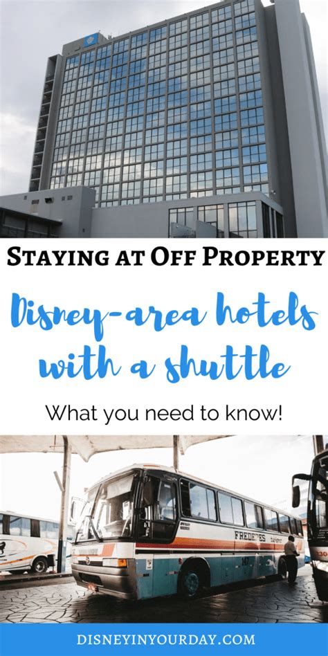 Off property Disney World hotels with shuttle: what you need to know - Disney in your Day