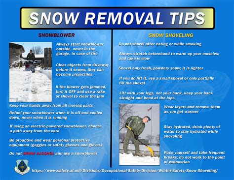 Snow Removal Tips Poster