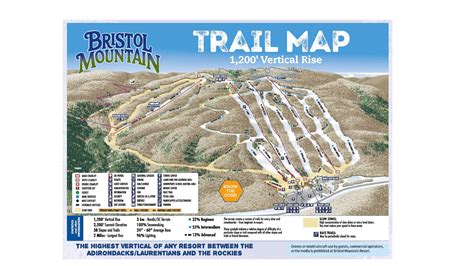 Bristol Mountain Ski Map And Resort Information - Free Piste Map