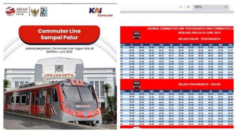 Jadwal KRL SOLO - JOGJA Juni 2023, Berangkat dari Stasiun PALUR ...