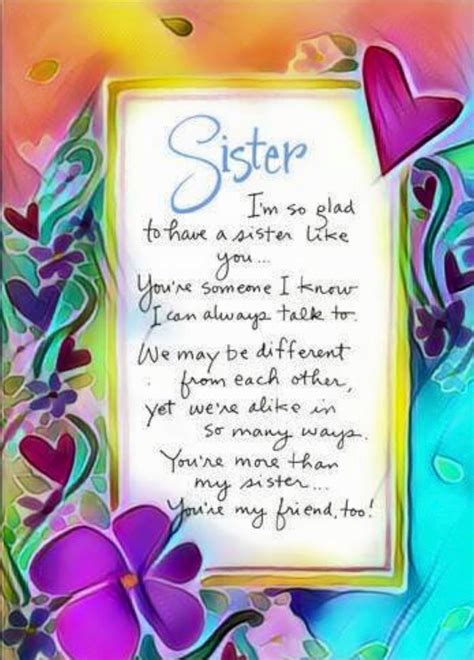 Happy Birthday Sister Poems Quotes | Hasa quotes