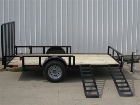 Landscaping Trailers / Carry On Trailer 4 Ft X 6 Ft Wire Mesh Utility Trailer With Ramp Gate In ...