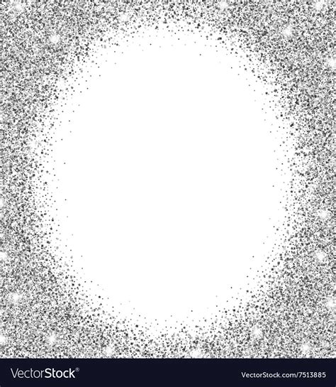 Silver glitter background Royalty Free Vector Image